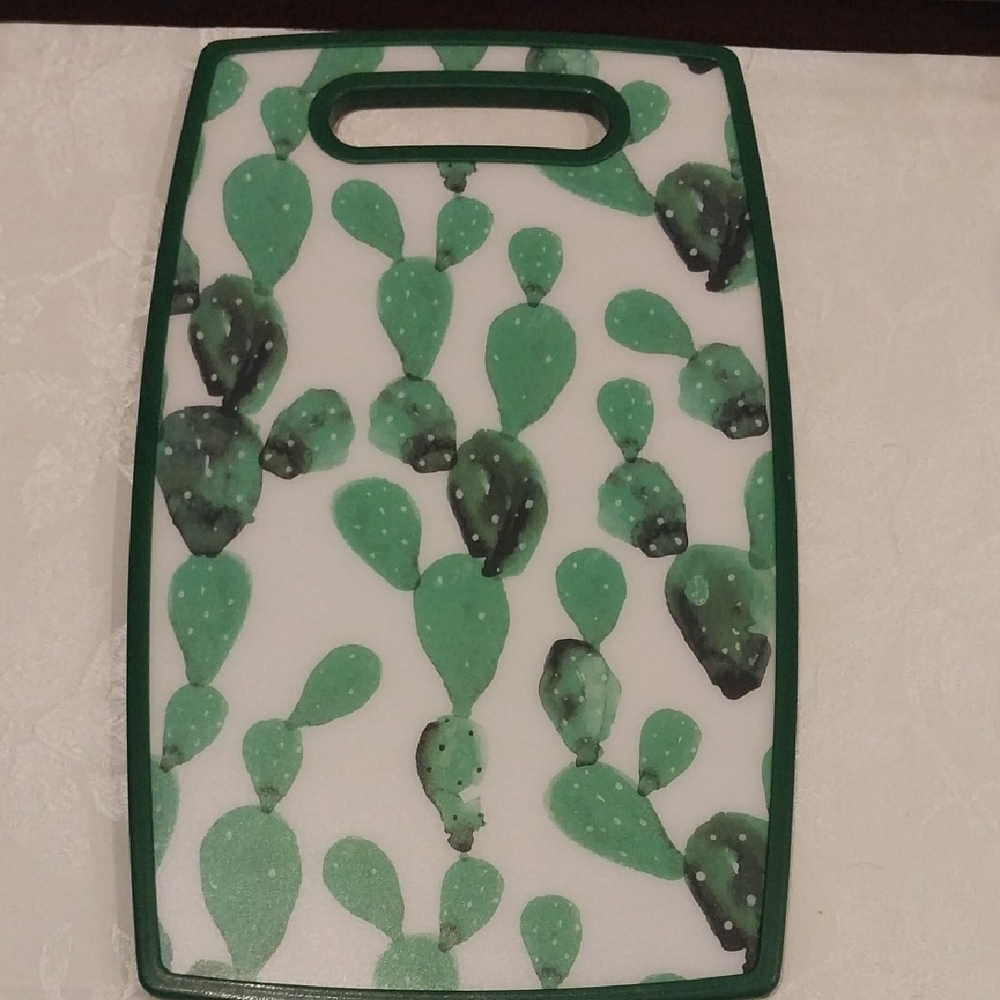 Cactus Print Cutting Board